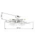 Flash 71cm Ceiling Light Chrome 5x E14-3