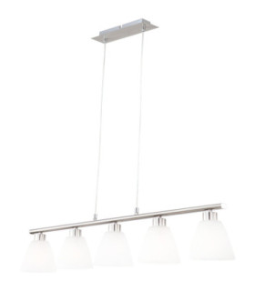 Illimani Bar Pendant Ceiling Light Matt Nickel 5x E14-1