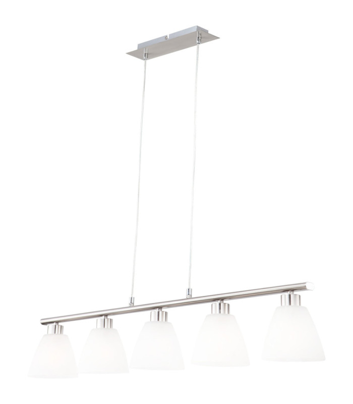 Illimani Bar Pendant Ceiling Light Matt Nickel 5x E14-1