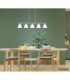 Illimani Bar Pendant Ceiling Light Matt Nickel 5x E14-3