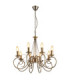 Truncatus Multi Arm Chandelier Old Brass 8x E14-1