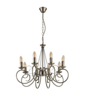 Truncatus Multi Arm Chandelier Old Brass 8x E14-2