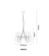 Truncatus Multi Arm Chandelier Old Brass 8x E14-7