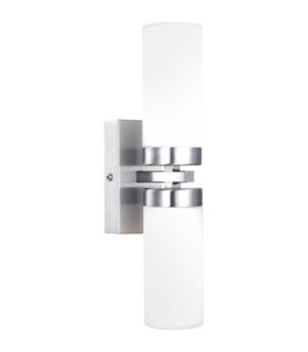 Space Bathroom Wall Lamp Matt Nickel 2x E14-1