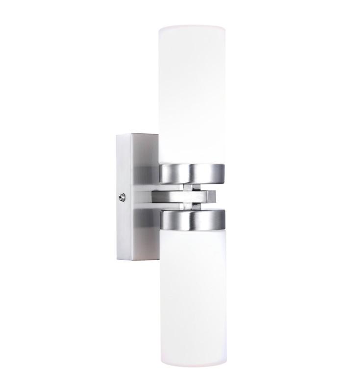 Space Bathroom Wall Lamp Matt Nickel 2x E14-1