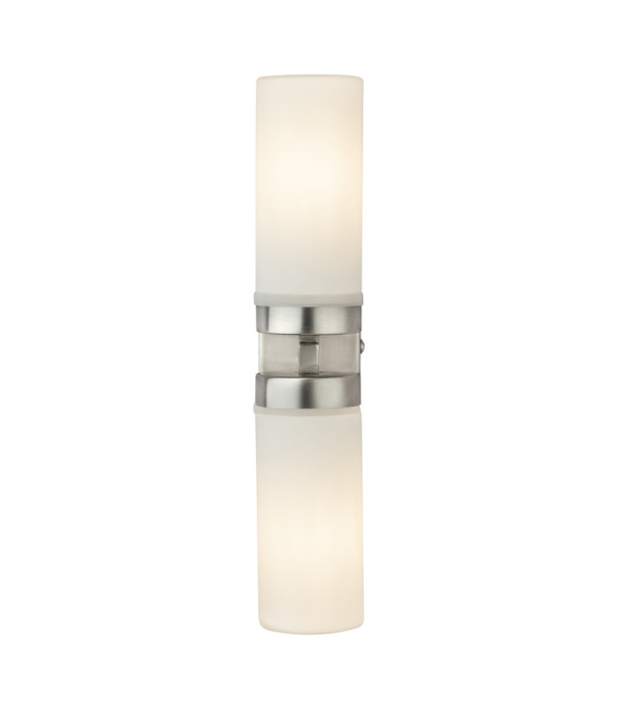 Space Bathroom Wall Lamp Matt Nickel 2x E14-3