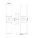 Space Bathroom Wall Lamp Matt Nickel 2x E14-6