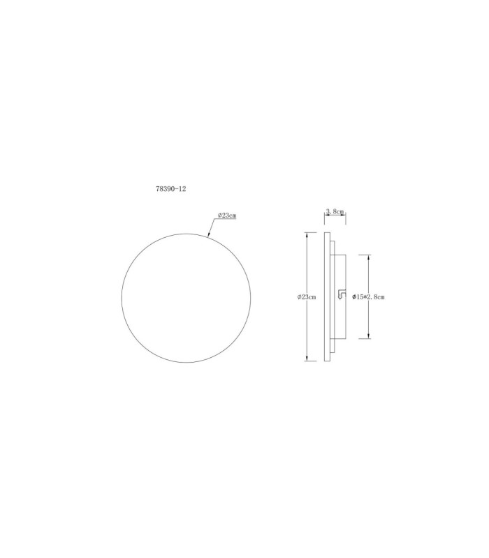 Jillian Integrated LED Flush Wall Lamp Matt White 3000K-4