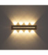 Rojas Rectangle Integrated LED Flush Wall Lamp Matt White 3000K-5