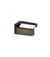 Wall Down Lamp Adjustable, 1 x 10W LED, 3000K, 720lm, IP54, Graphite Black - 1