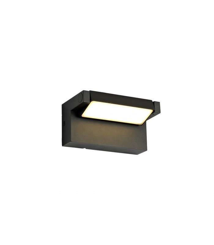 Wall Down Lamp Adjustable, 1 x 10W LED, 3000K, 720lm, IP54, Graphite Black - 1