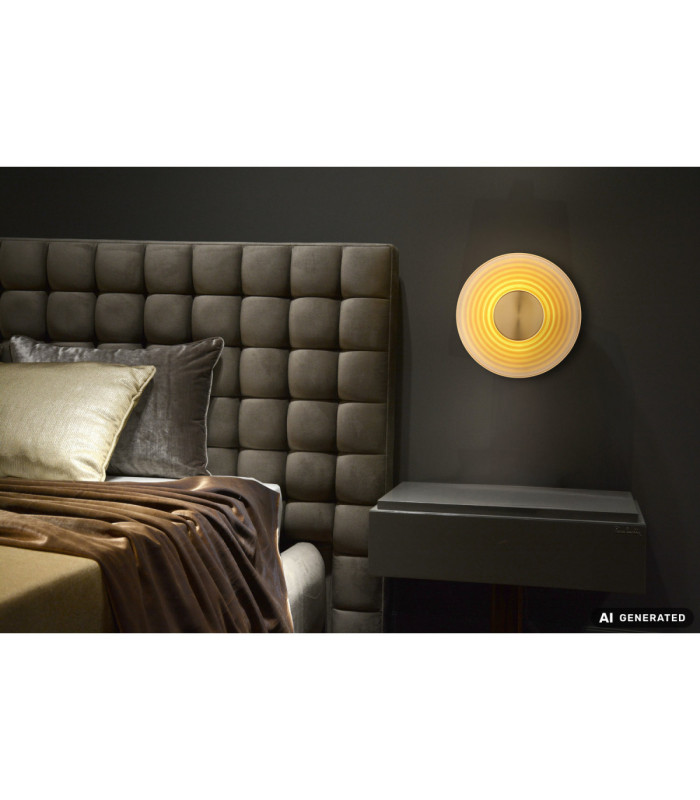 Janell Integrated Led Wall Lamp Matt Brass Colour 3000K-7