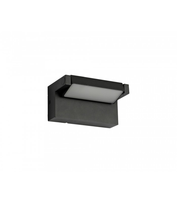 Wall Down Lamp Adjustable, 1 x 10W LED, 3000K, 720lm, IP54, Graphite Black - 3