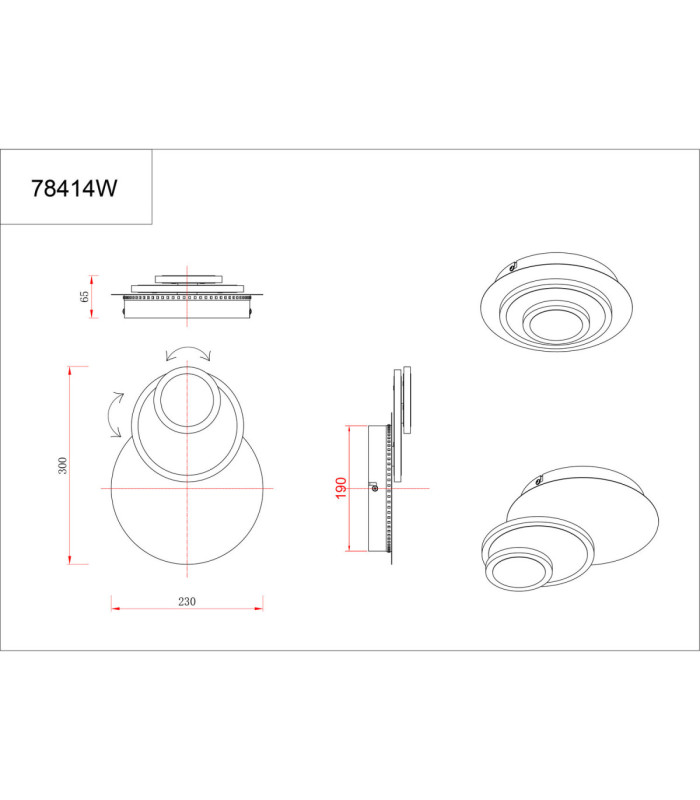 Odonell Integrated Led Wall Lamp Matt White 3000K-10