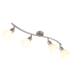 Malte Ceiling Spotlight Bar Matt Nickel 4x E14 3000K-1
