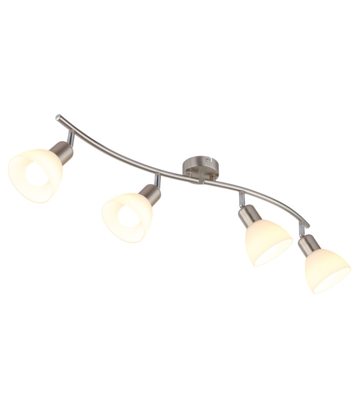 Malte Ceiling Spotlight Bar Matt Nickel 4x E14 3000K-1