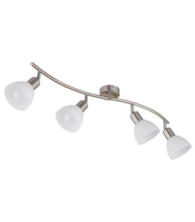 Malte Ceiling Spotlight Bar Matt Nickel 4x E14 3000K-2