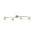 Malte Ceiling Spotlight Bar Matt Nickel 4x E14 3000K-3