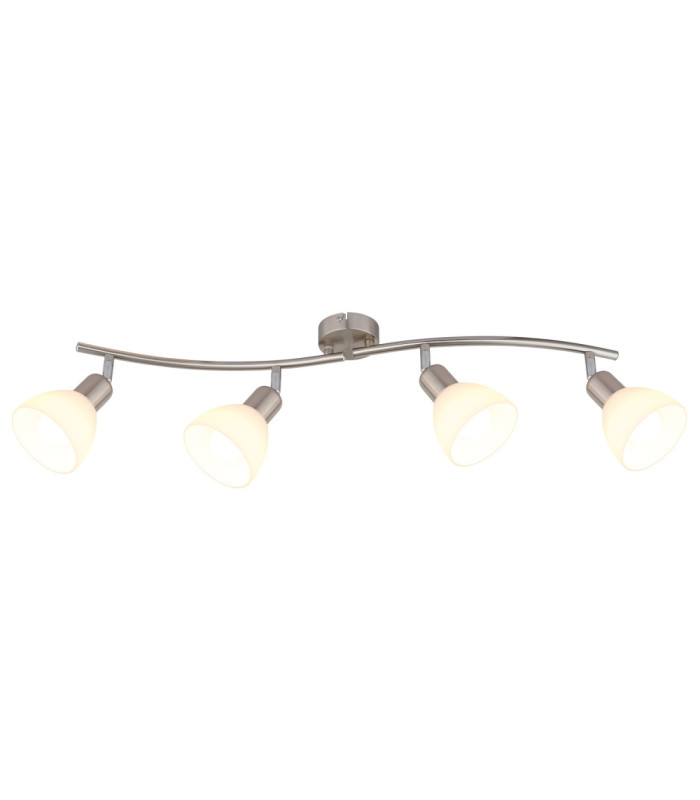 Malte Ceiling Spotlight Bar Matt Nickel 4x E14 3000K-3