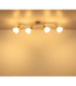Malte Ceiling Spotlight Bar Matt Nickel 4x E14 3000K-6