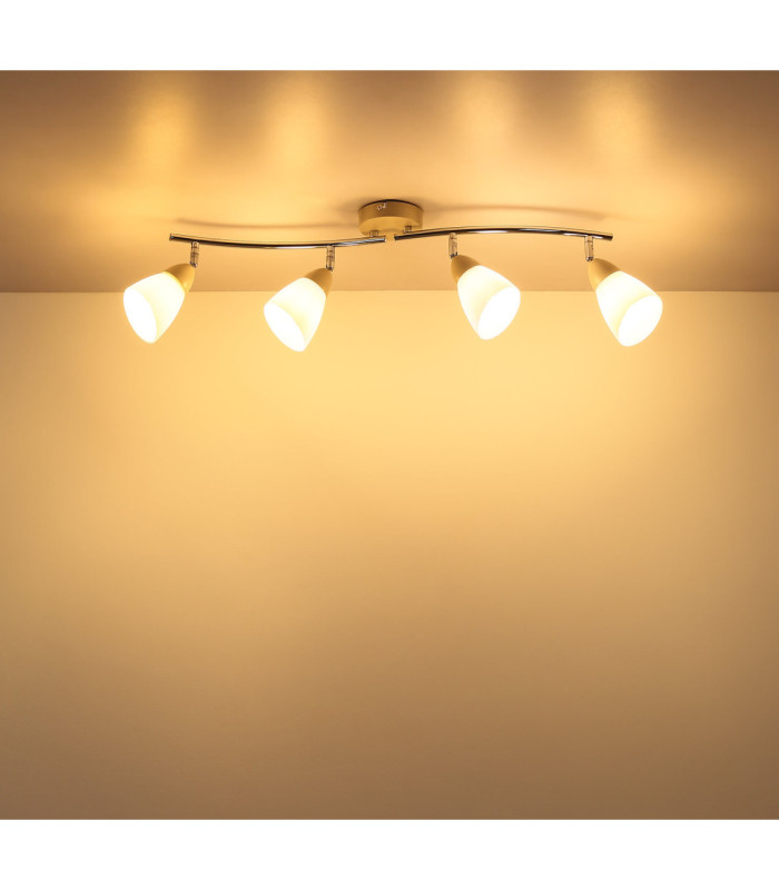 Paula Ceiling Spotlight Bar Matt Sand Colour  4x E14-5