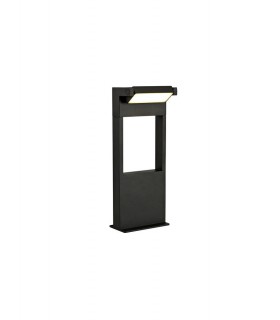 Short Bollard Post, 1 x 10W LED, 3000K, 720lm, IP54, Graphite Black - 1