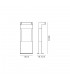Short Bollard Post, 1 x 10W LED, 3000K, 720lm, IP54, Graphite Black - 2