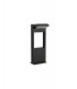 Short Bollard Post, 1 x 10W LED, 3000K, 720lm, IP54, Graphite Black - 3