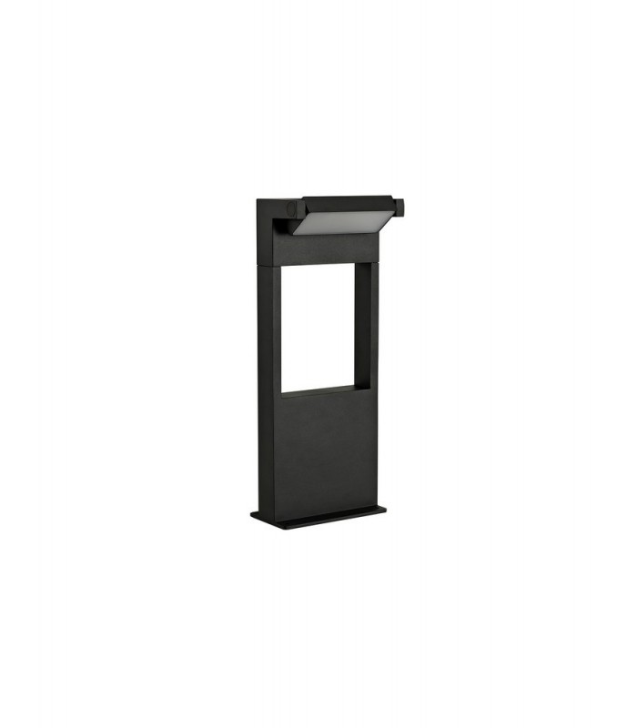 Short Bollard Post, 1 x 10W LED, 3000K, 720lm, IP54, Graphite Black - 3