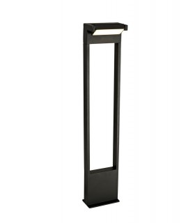 Tall Bollard Post, 1 x 10W LED, 3000K, 720lm, IP54, Graphite Black - 1