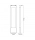 Tall Bollard Post, 1 x 10W LED, 3000K, 720lm, IP54, Graphite Black - 2