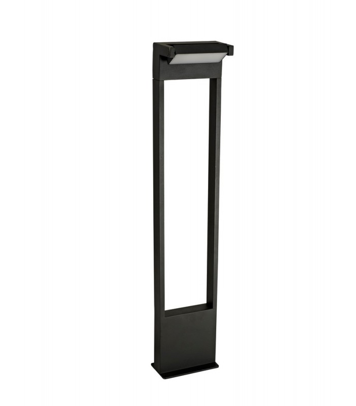 Tall Bollard Post, 1 x 10W LED, 3000K, 720lm, IP54, Graphite Black - 3