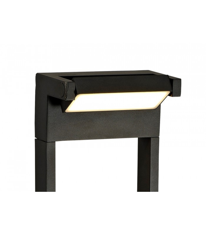 Tall Bollard Post, 1 x 10W LED, 3000K, 720lm, IP54, Graphite Black - 5
