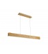 Linear Ceiling Pendant, 2 x 20W LED, 3000K, 1662lm, Medium Oak, Matt White - 1