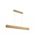 Linear Ceiling Pendant, 2 x 20W LED, 3000K, 1662lm, Medium Oak, Matt White - 4