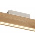 Linear Ceiling, 2 x 18W LED, 3000K, 1528lm, Medium Oak, Matt White - 4