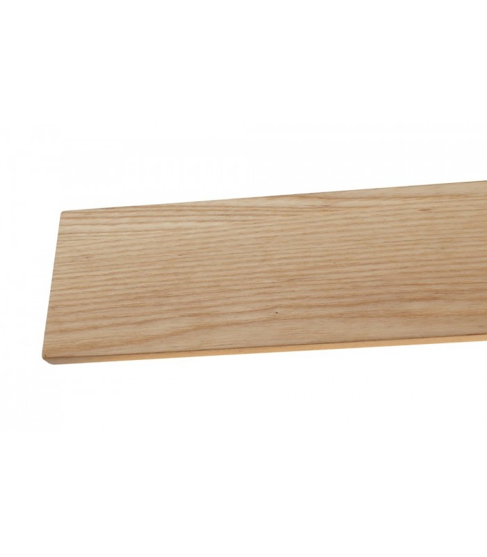 Wall Lamp, 2 x 10W LED, 3000K, 968lm, Medium Oak, Matt White - 4