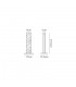 Table Lamp, 2 x 6W LED, 3000K, 450lm, Medium Oak, Matt White - 2