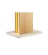 Table Lamp, 2 x 6W LED, 3000K, 450lm, Medium Oak, Matt White - 5