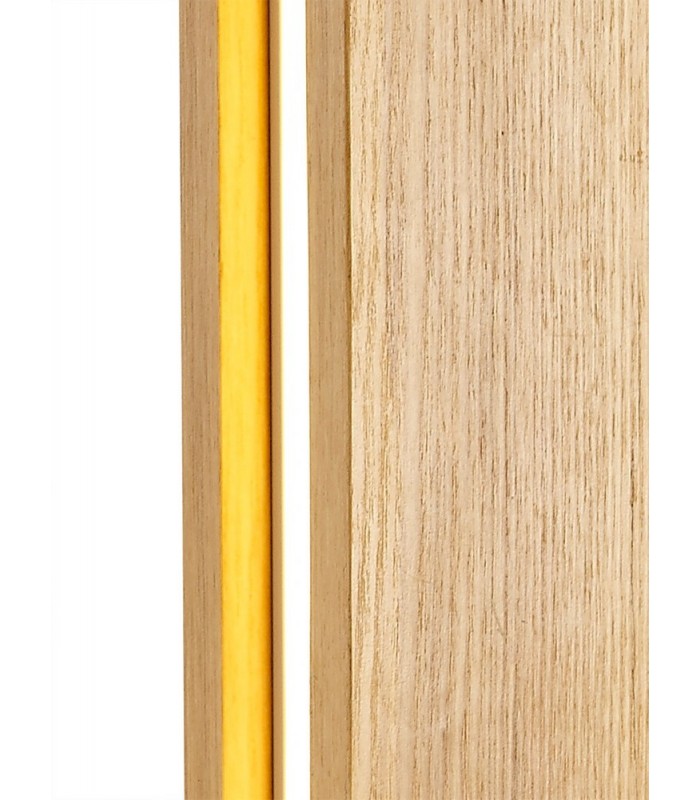 Table Lamp, 2 x 6W LED, 3000K, 450lm, Medium Oak, Matt White - 7