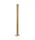 Floor Lamp, 2 x 18W LED, 3000K, 1560lm, Medium Oak, Matt White - 1