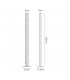 Floor Lamp, 2 x 18W LED, 3000K, 1560lm, Medium Oak, Matt White - 2