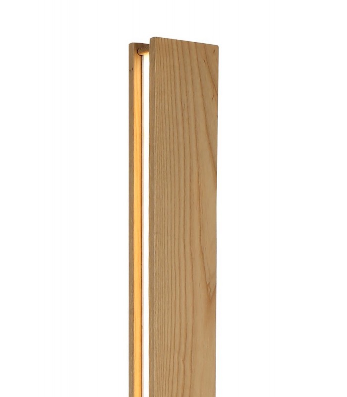 Floor Lamp, 2 x 18W LED, 3000K, 1560lm, Medium Oak, Matt White - 5