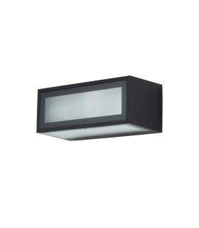 Nemesis Surface-Mounted Wall Light IP54 Frontal E27 15W Urban Grey