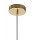 Curved Cylinder Ceiling Pendant, 1 x E27, Polished Brass - 5