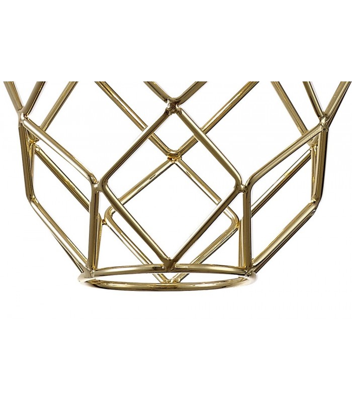Curved Cylinder Ceiling Pendant, 1 x E27, Polished Brass - 8