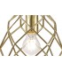 Curved Cylinder Ceiling Pendant, 1 x E27, Polished Brass - 9