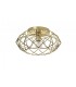 Flush Spherical Ceiling, 1 x E27, Polished Brass - 4