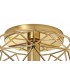 Flush Spherical Ceiling, 1 x E27, Polished Brass - 5