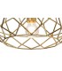 Flush Spherical Ceiling, 1 x E27, Polished Brass - 7